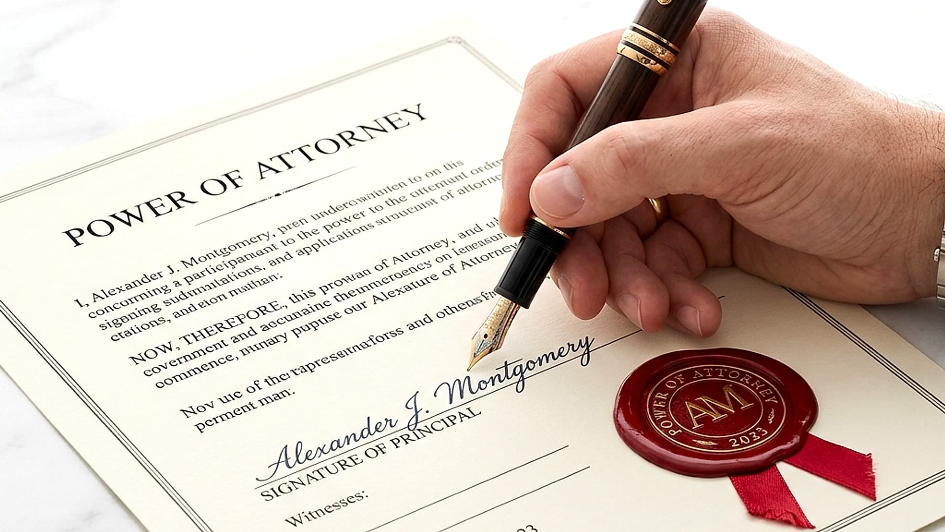 Power of Attorney (POA) Drafting & Notarization